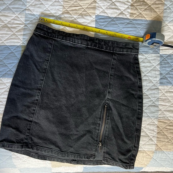 Free People Black Pencil A Line Mini Skirt - Picture 2 of 6